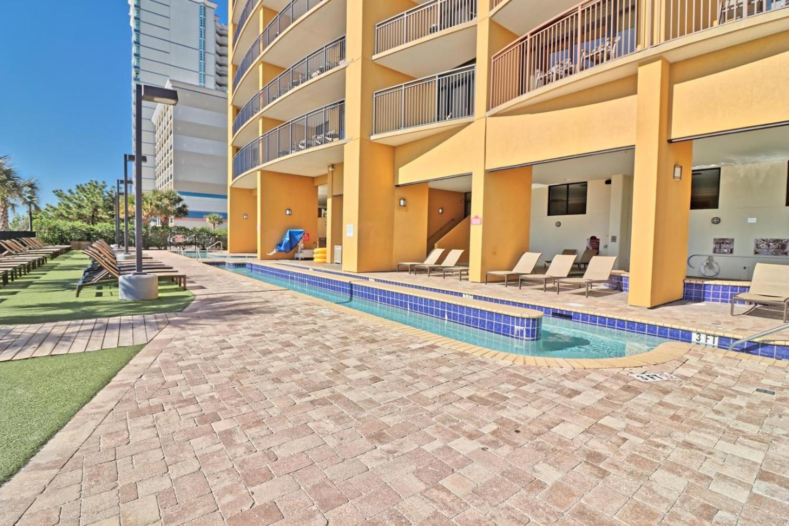 מירטל ביץ' Beautiful Warm Ocean View Beach Condo With Pool מראה חיצוני תמונה