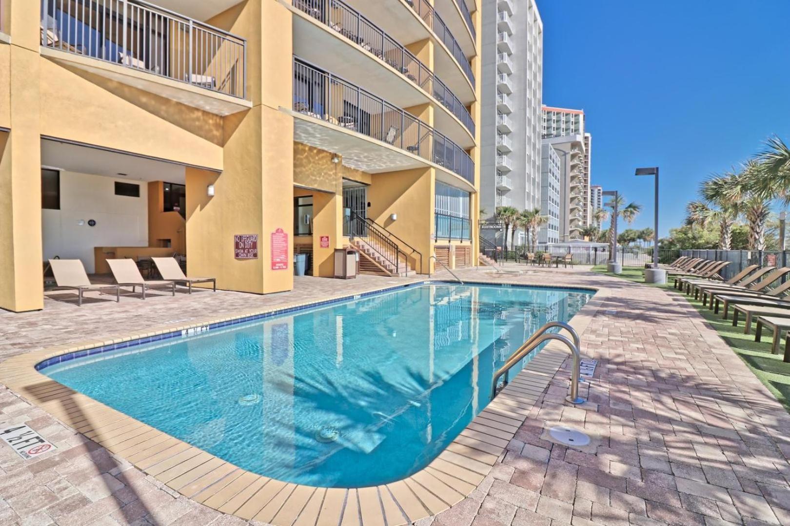 מירטל ביץ' Beautiful Warm Ocean View Beach Condo With Pool מראה חיצוני תמונה