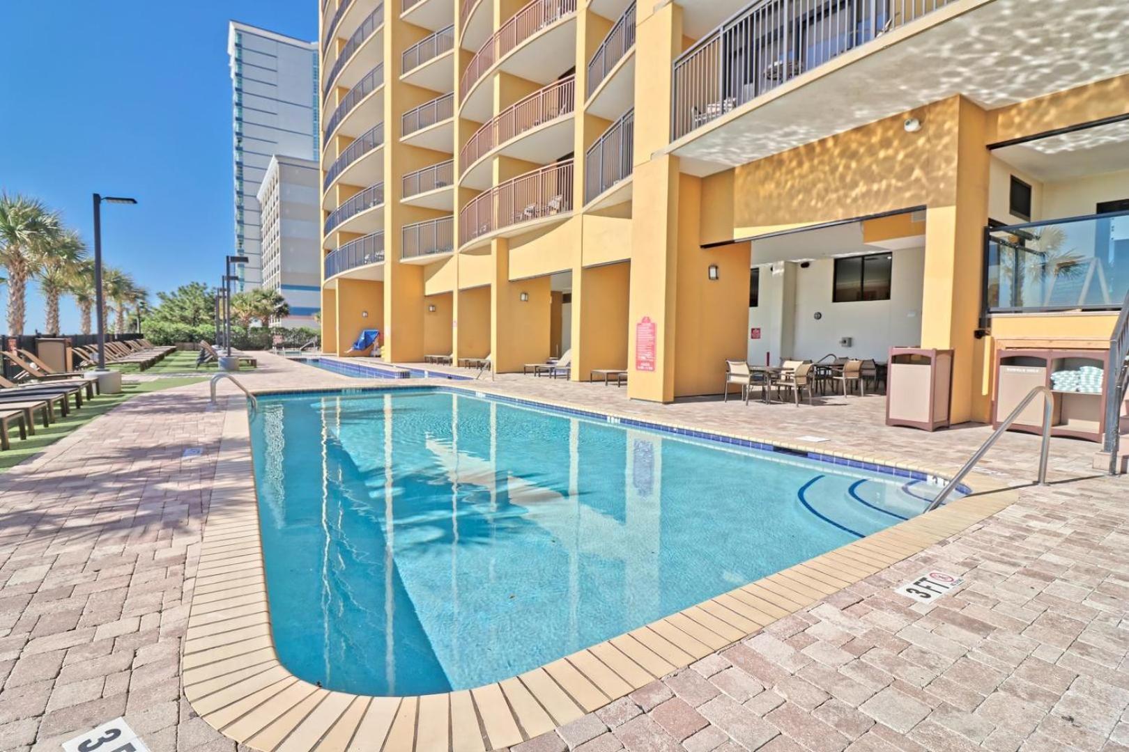 מירטל ביץ' Beautiful Warm Ocean View Beach Condo With Pool מראה חיצוני תמונה
